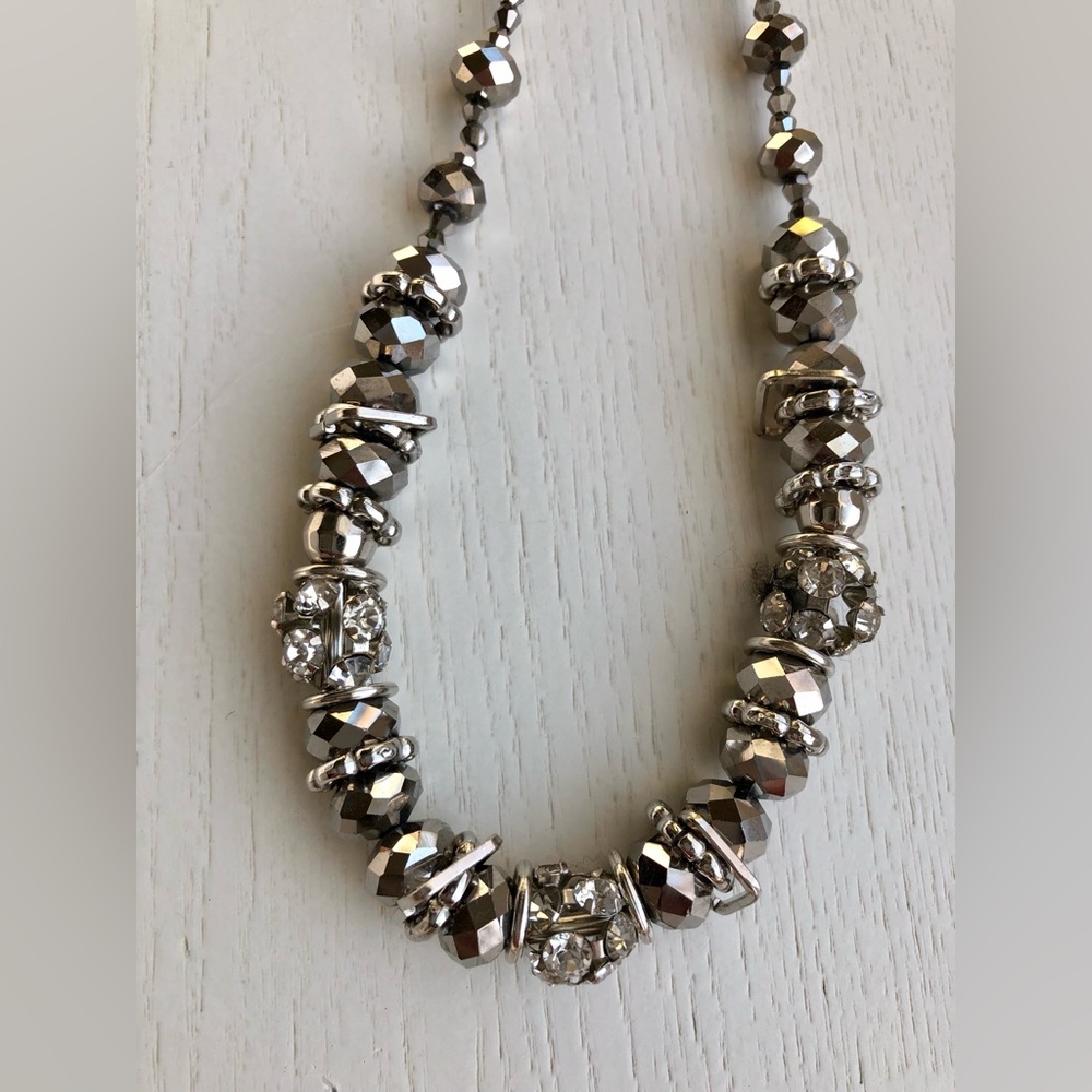 Unique Silver Tone/Bronze Necklace - Picture 10 of 13